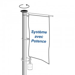 Mât cylindrique avec système rotatif