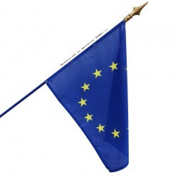 Drapeau Europe / européen dans drapeau du monde