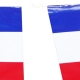 Guirlande bleu blanc rouge plastique Drapeaux Unic