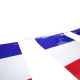 Guirlande bleu blanc rouge plastique Drapeaux Unic