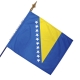 Drapeau Bosnie drapeau du monde Unic