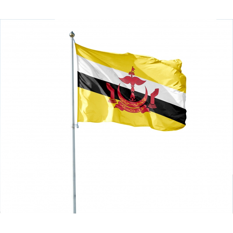 Pavillon Brunei pays du monde Drapeaux Unic