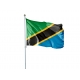 Pavillon Tanzanie dans drapeaux des pays d'Afrique Unic