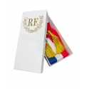 Coffret blanc personnalisable pour echarpe maire et adjoint